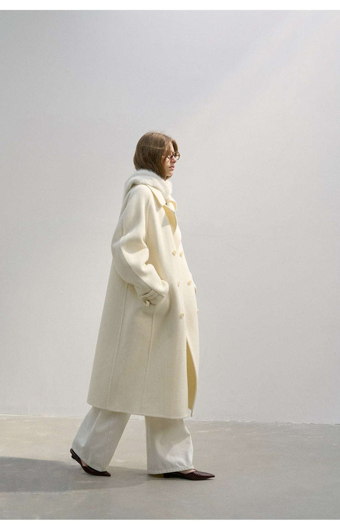 Alpaca Wool Oversized Collar Coat