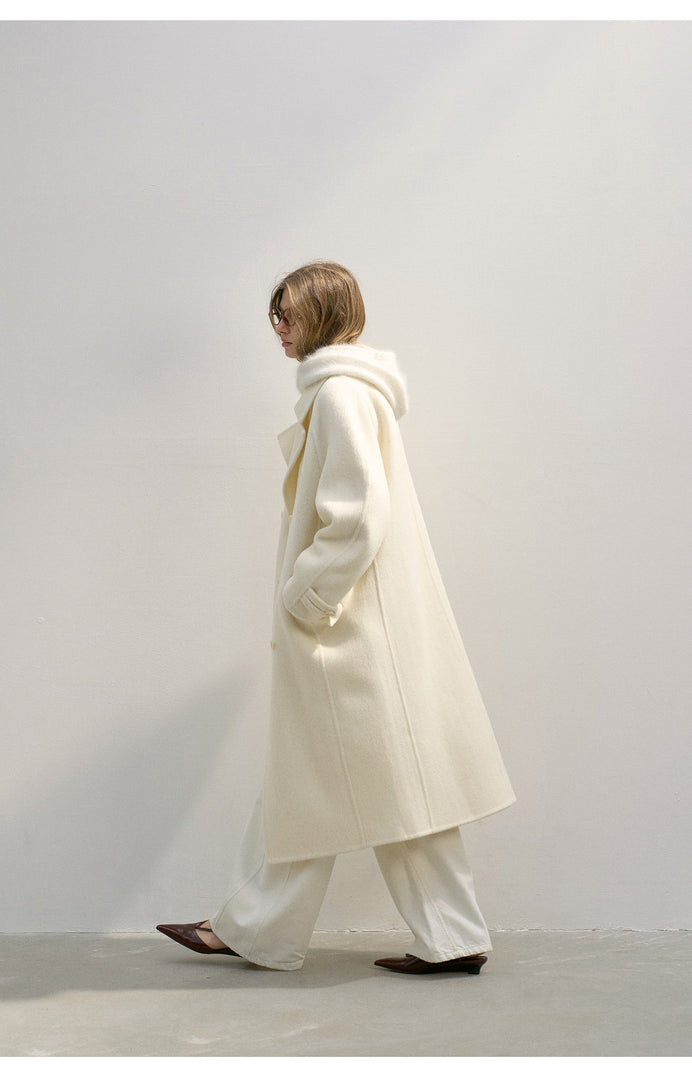 Alpaca Wool Oversized Collar Coat