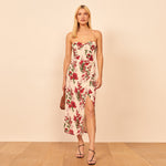 Load image into Gallery viewer, Vintage-style linen dress in floral print
