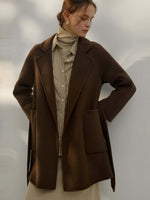 Load image into Gallery viewer, Pure Wool Open Front Cardigan Coat for Women
