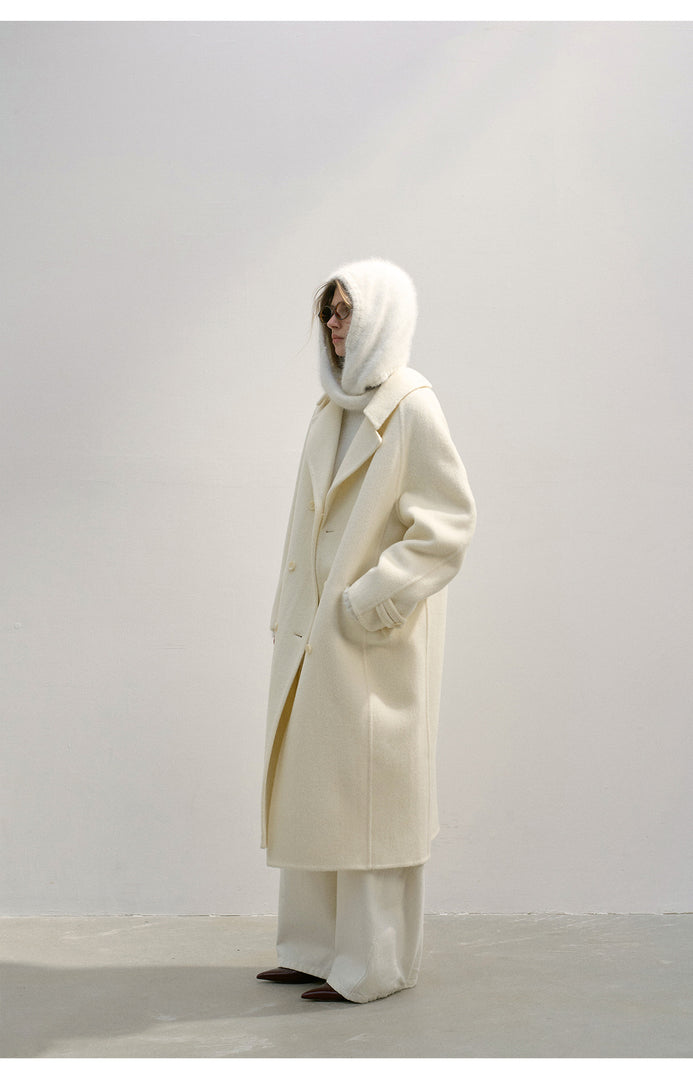 Alpaca Wool Oversized Collar Coat