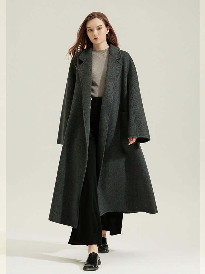 Double-Sided Alpaca Wool Coat