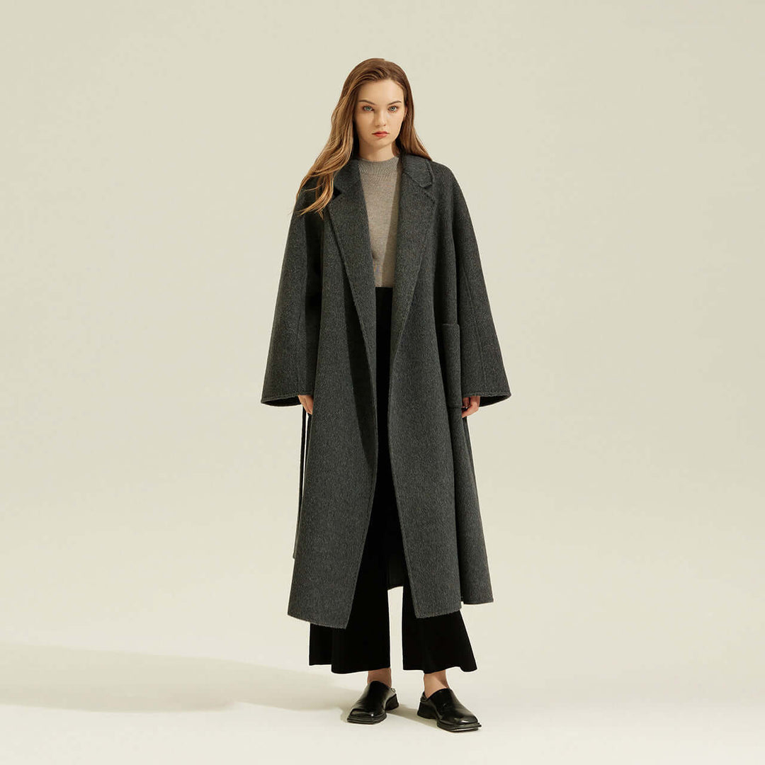 Double-Sided Alpaca Wool Coat