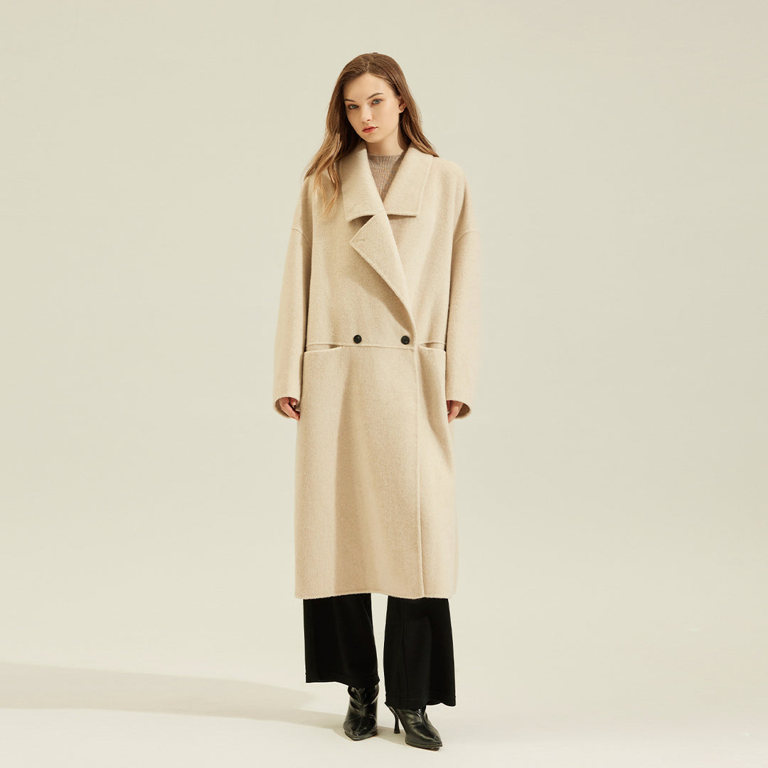 Double-Sided Cashmere Wool Coat