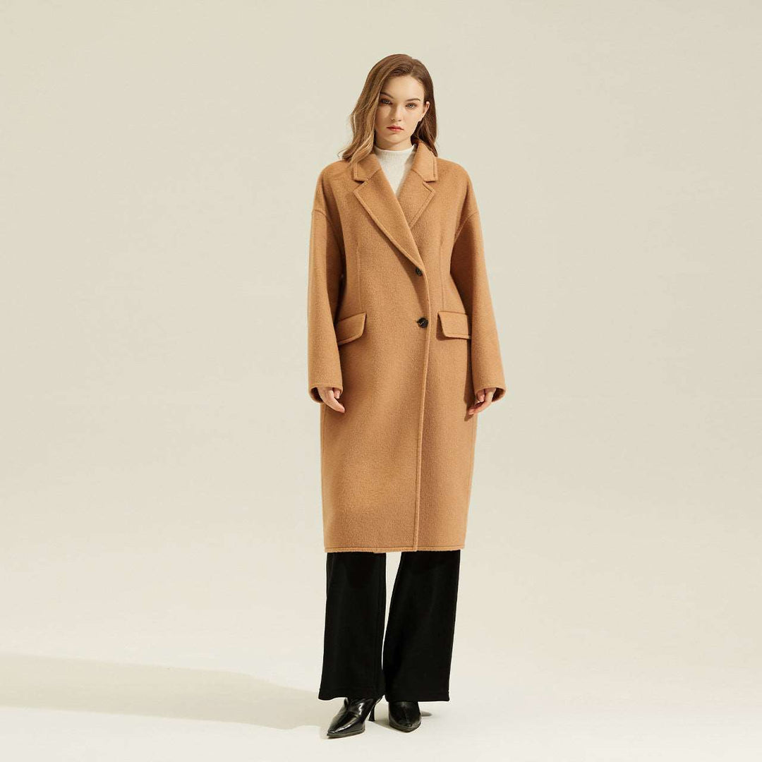 Cashmere Double-Sided Wool Long Coat