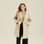 Загрузите изображение в программу просмотра галереи, Blazer Collar Double-Sided Cashmere Coat
