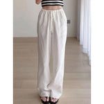 Load image into Gallery viewer, High-Waisted Linen Pants - Women&#39;s Flowy Long Trousers
