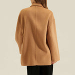 Load image into Gallery viewer, Double-Breasted Double-Sided Cashmere Wool Coat
