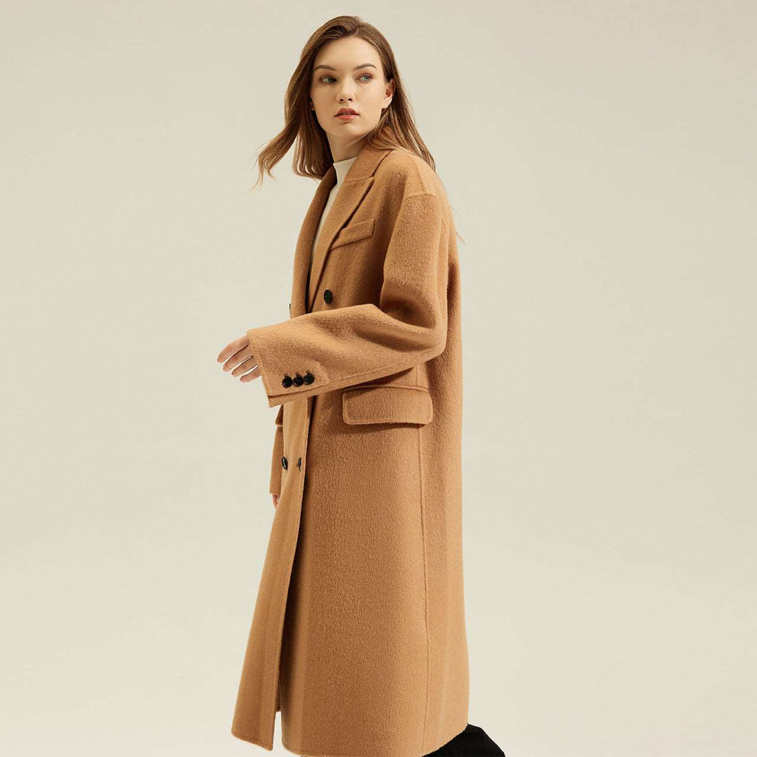 Blazer Collar Cashmere Coat