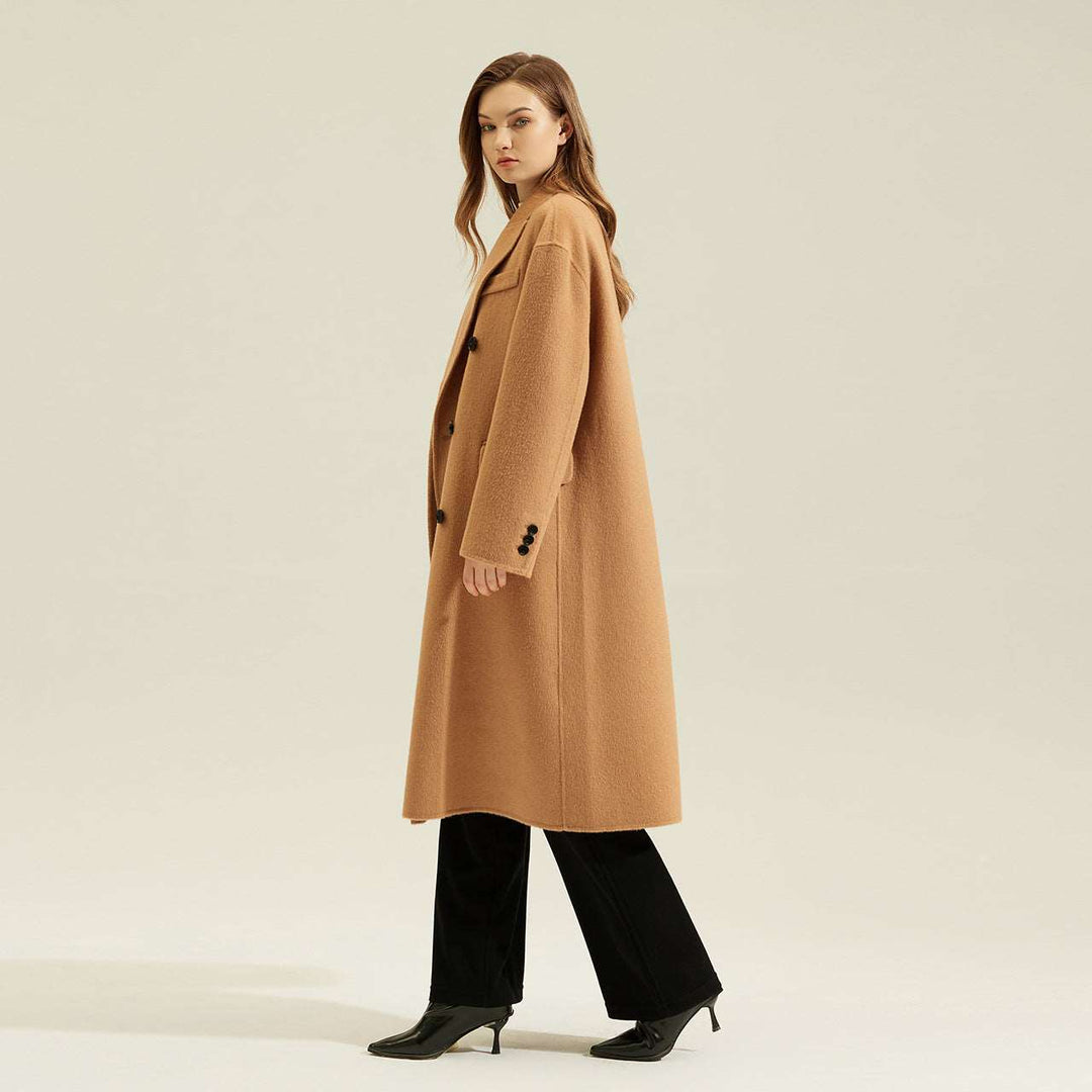 Blazer Collar Cashmere Coat