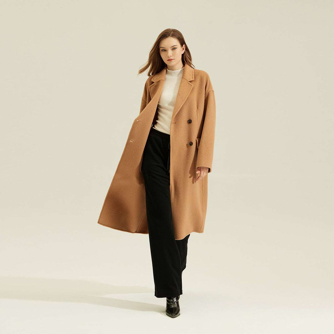 Cashmere Double-Sided Wool Long Coat