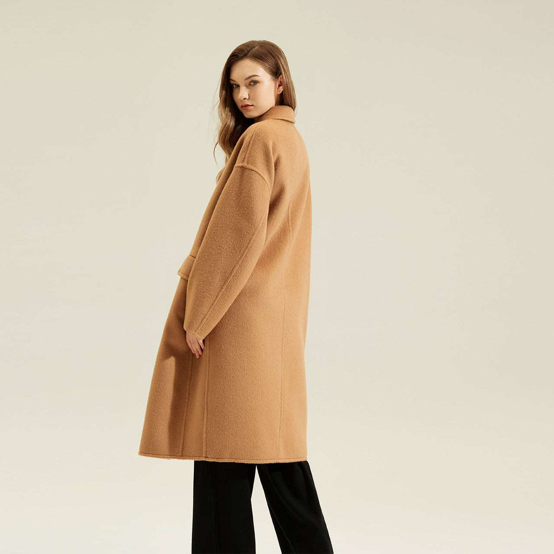 Cashmere Double-Sided Wool Long Coat