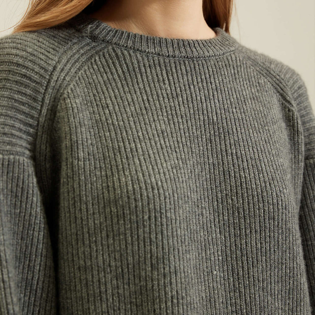 Thick Cashmere Crewneck Sweater