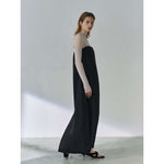 Load image into Gallery viewer, Linen Dress with Front Split Arc Silhouette
