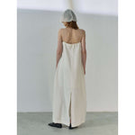 Load image into Gallery viewer, Linen Dress with Front Split Arc Silhouette
