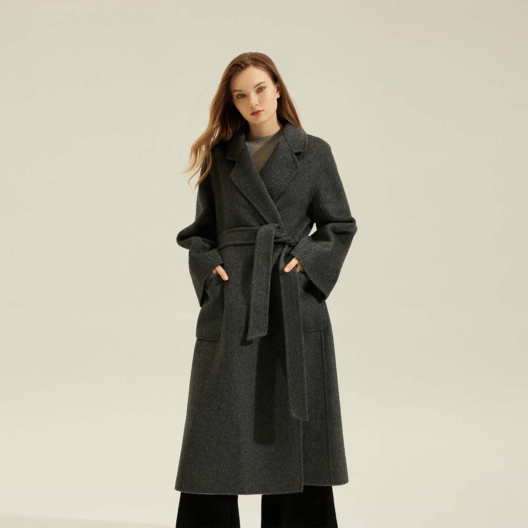 Double-Sided Alpaca Wool Coat