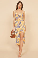 Load image into Gallery viewer, Vintage-style linen dress in floral print
