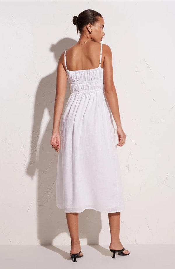 Vintage-style linen dress